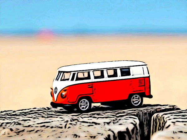 Beach Van by W Scott